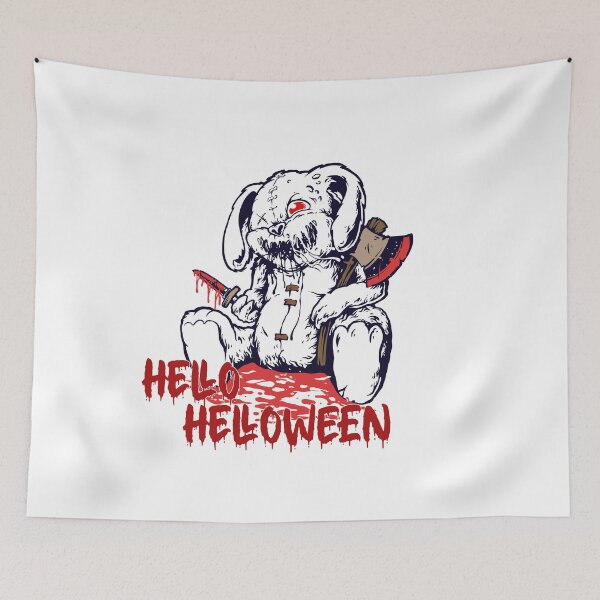 Item preview, Rabbit Blood Hello HelloweenTeddy Creepy designed and sold by addthana.