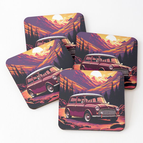 Item preview, Mini Cooper S 1967 Car Beautiful Painting Illustration designed and sold by MadeByHaresShop.