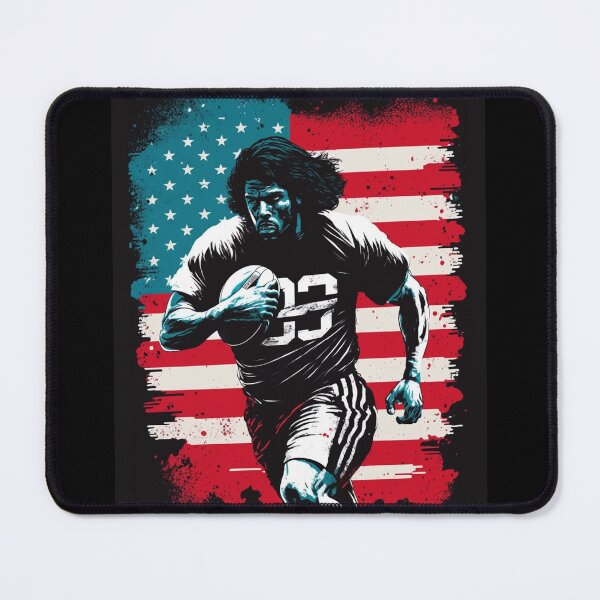 Item preview, American Football Player Usa Flag designed and sold by druckfun.