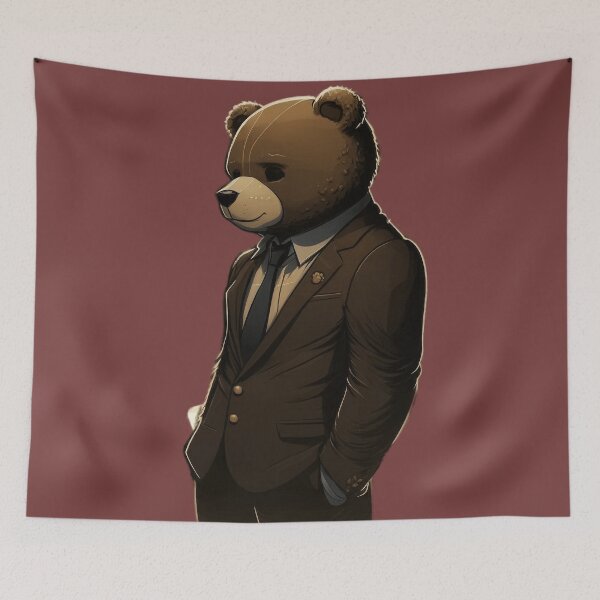 Item preview, Cool Teddy Bear in a suit designed and sold by kamionari.