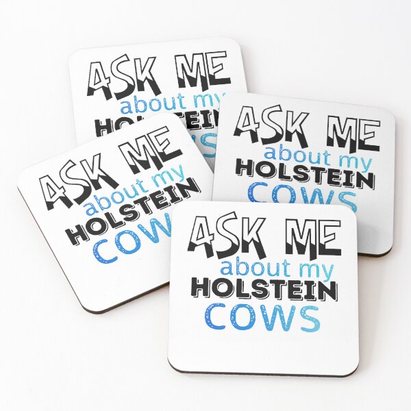 Item preview, White version of Ask me about my Holstein Cows designed and sold by FarmsteadAcers.