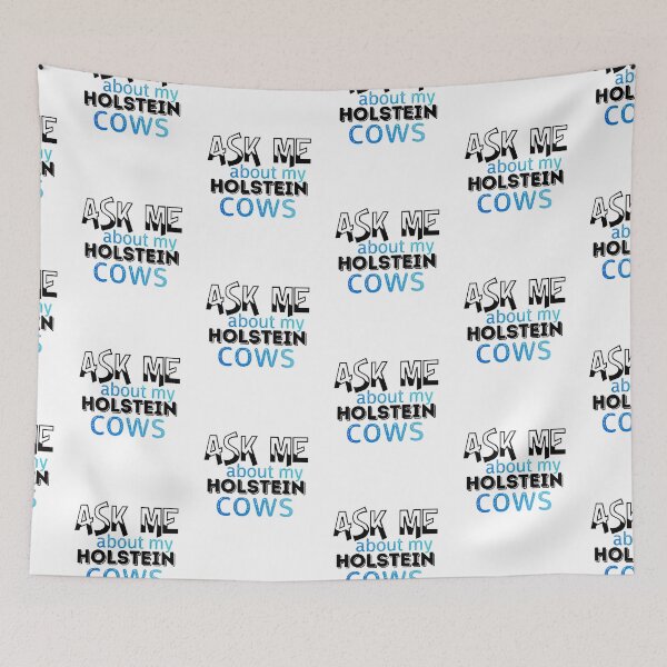 Item preview, White version of Ask me about my Holstein Cows designed and sold by FarmsteadAcers.