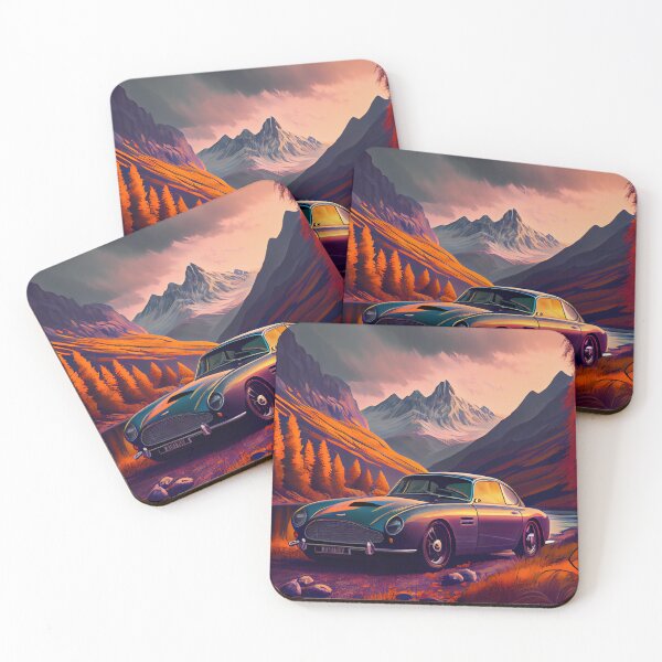 Item preview, Aston Martin DB5 Car Beautiful Painting Illustration designed and sold by MadeByHaresShop.