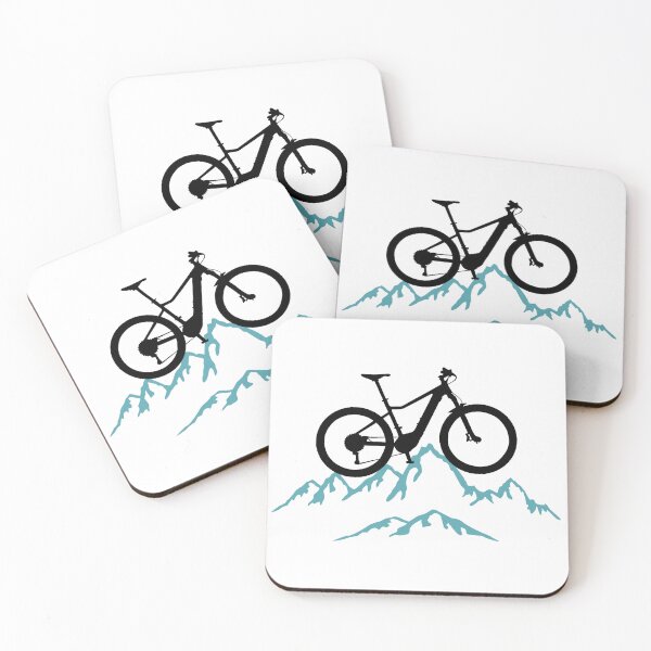 Artikelvorschau, Mountain biking, Radfahren, Downhill biking, Mountainbike und Berge entworfen und verkauft von claudiasartwork.