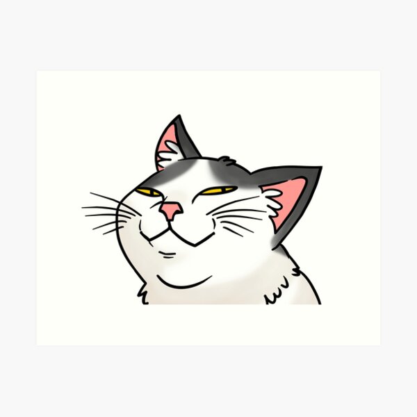 Smug Cat Meme Face - Cat - Posters and Art Prints