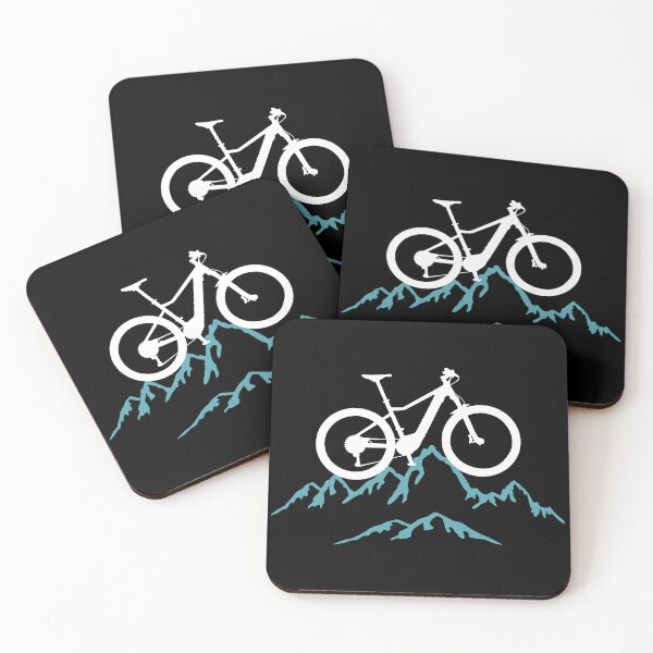 Artikelvorschau, Mountain biking, Radfahren, Downhill biking, Mountainbike und Berge entworfen und verkauft von claudiasartwork.