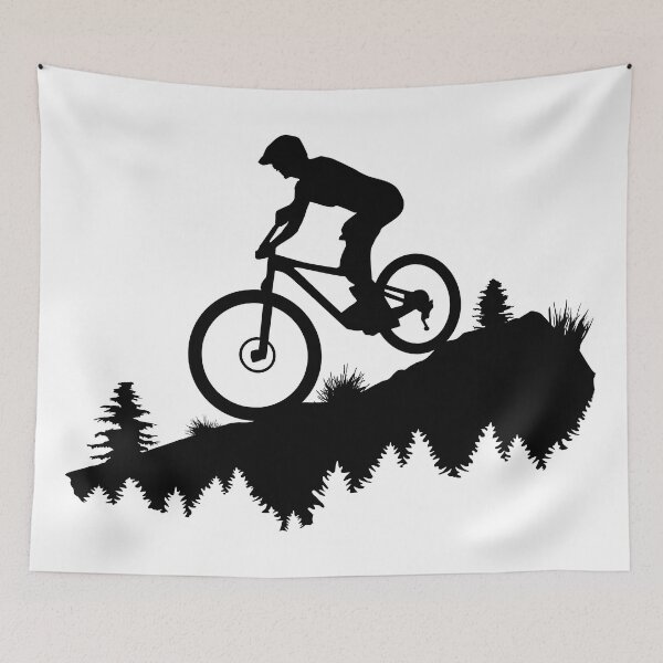 Artikelvorschau, Mountain bike, Downhill biking, Mountain biking and mountain entworfen und verkauft von claudiasartwork.