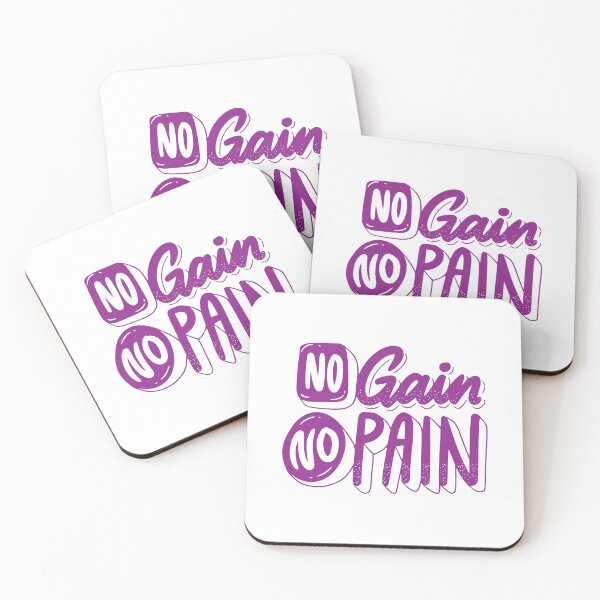 Item preview, No gain no pain,  no pain no gain, gym, fitness, workout, motivation, muscle, gain, no pain,  designed and sold by Celebrationist.