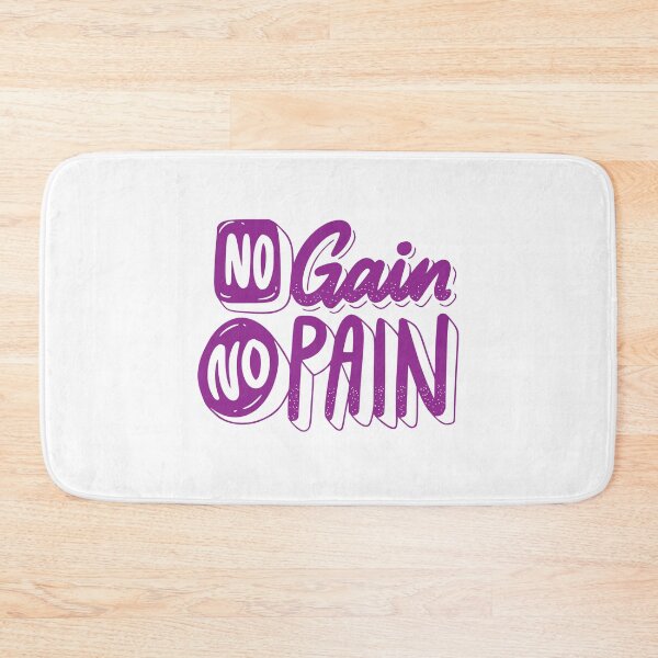 Item preview, No gain no pain,  no pain no gain, gym, fitness, workout, motivation, muscle, gain, no pain,  designed and sold by Celebrationist.