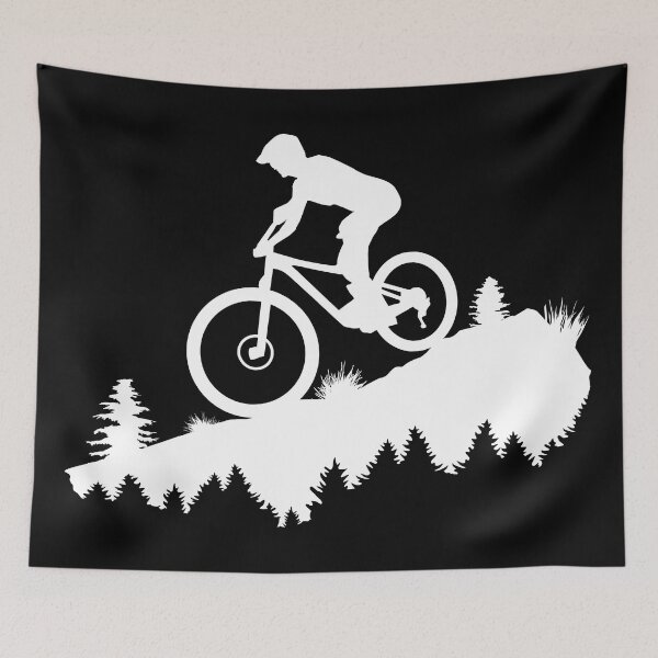 Artikelvorschau, Mountain bike, Downhill biking, Mountain biking und Berge entworfen und verkauft von claudiasartwork.