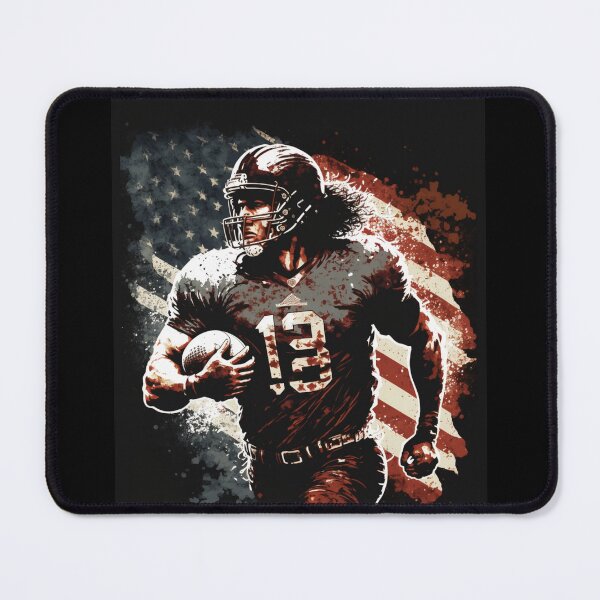 Item preview, American Football Player Usa Flag designed and sold by druckfun.