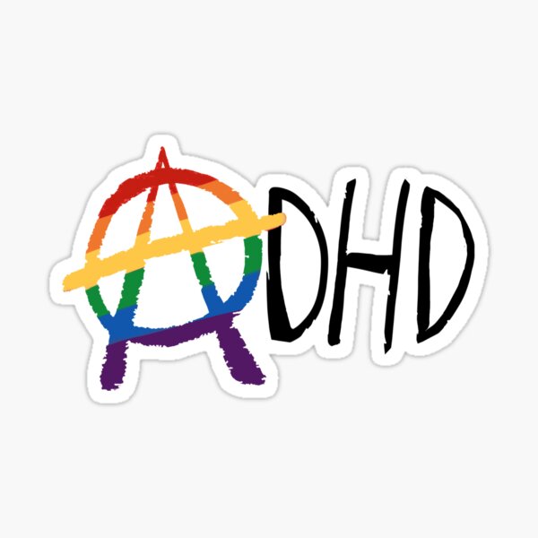 LGBTQ and ADHD Punk Sticker