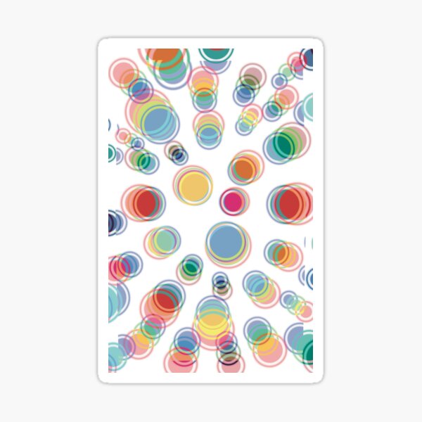 Zooming circles Sticker