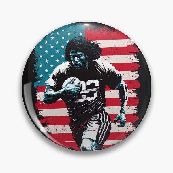 Item preview, American Football Player Usa Flag designed and sold by druckfun.