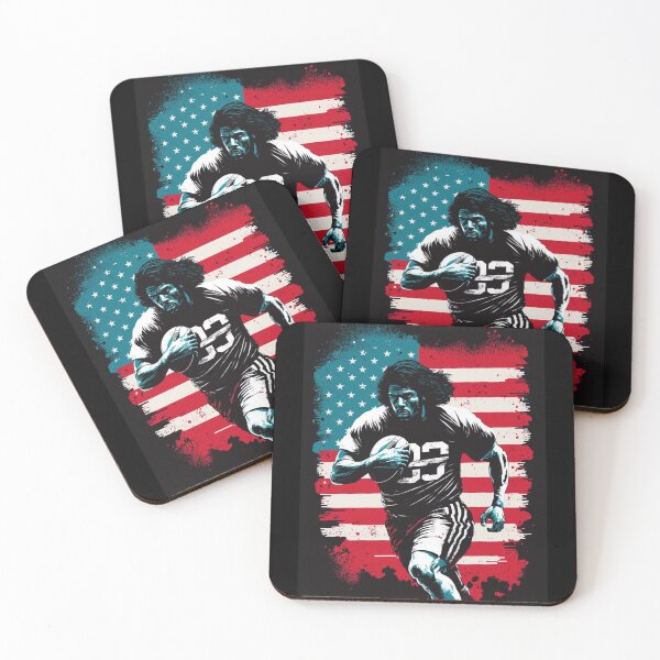 Item preview, American Football Player Usa Flag designed and sold by druckfun.