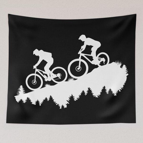 Item preview, Copy of Mountain bike, Downhill biking duo, Mountain biking and mountain designed and sold by claudiasartwork.