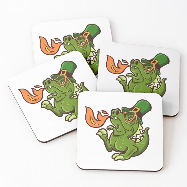 Item preview, funny lucky dinosaur t rex st. patrick day  designed and sold by StairheadStore.