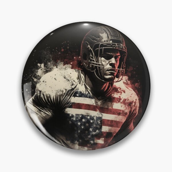 Item preview, American Football Player Usa Flag designed and sold by druckfun.