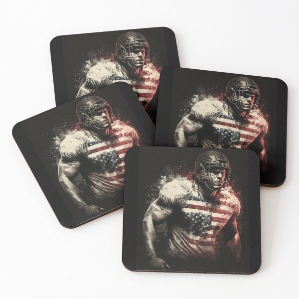 Item preview, American Football Player Usa Flag designed and sold by druckfun.