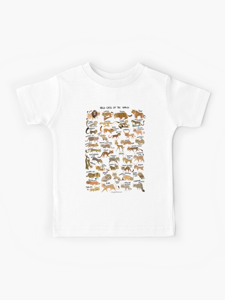 Wild Bear Print Baby Jersey Cotton Short Sleeve Tee