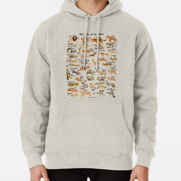 Wild Cats of the World Pullover Hoodie
