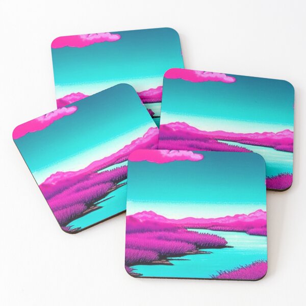 Item preview, Anime pink landscape poster designed and sold by LaakiiArt.