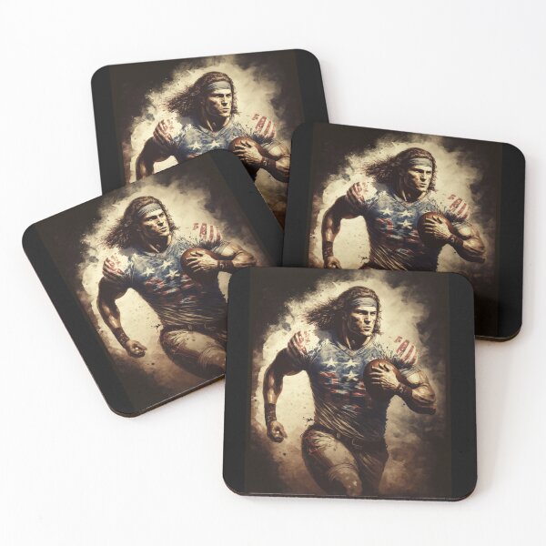 Item preview, American Football Player Usa Flag designed and sold by druckfun.