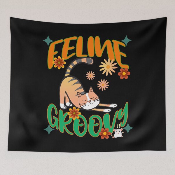Item preview, Feline Groovy Cat designed and sold by my-green-gecko.
