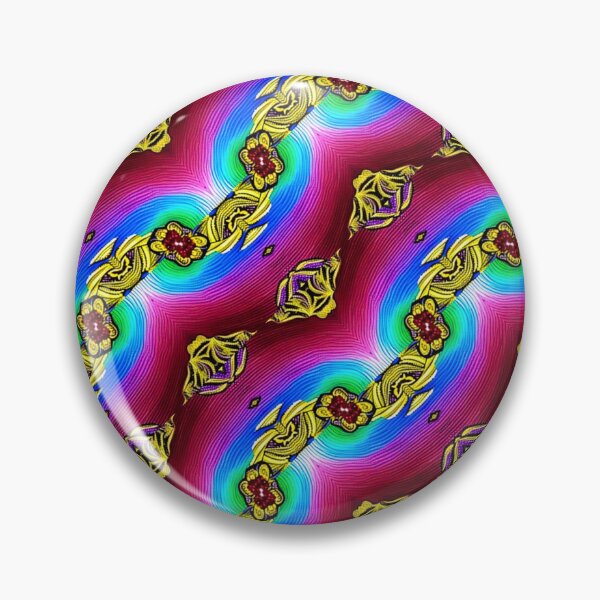 Item preview, Rainbow Wave Gold Thread Pattern. designed and sold by DEKA777.