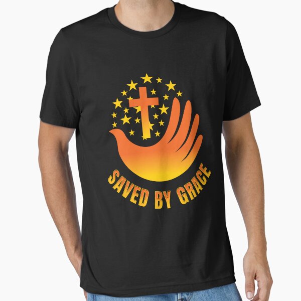 Item preview, A Beautiful Save By Grace Faith Inspired T-Shirt Design designed and sold by ShutEyeShirts.