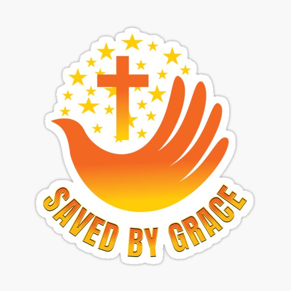 Item preview, A Beautiful Save By Grace Faith Inspired T-Shirt Design designed and sold by ShutEyeShirts.