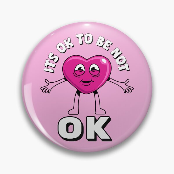 Item preview, Its ok to be not ok t-shirt design designed and sold by teedesigndaily.