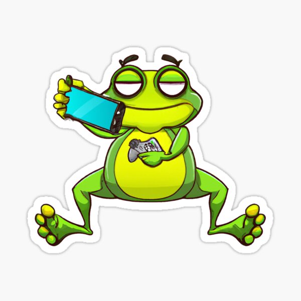 Gamer Frog 2.0 Pin – Cutetopia Prints