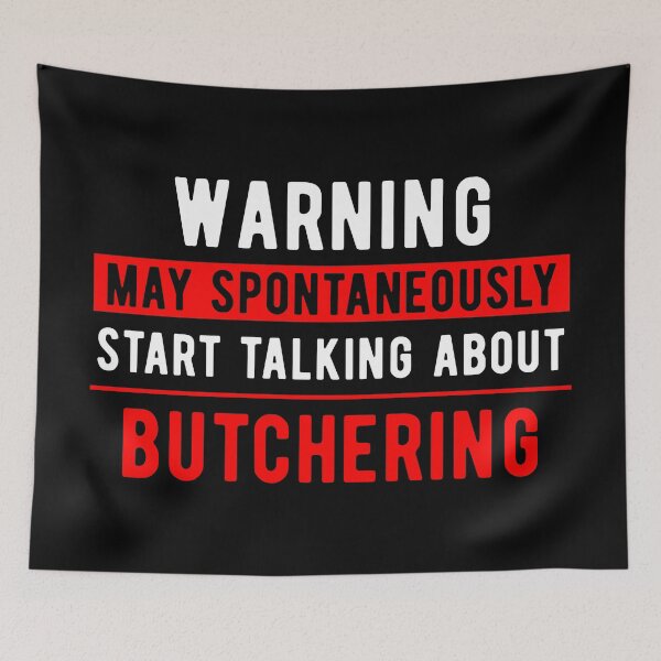 Item preview, Butcher Butchery Talk designed and sold by NestaReign.