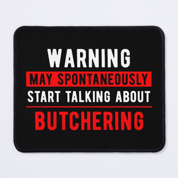 Item preview, Butcher Butchery Talk designed and sold by NestaReign.