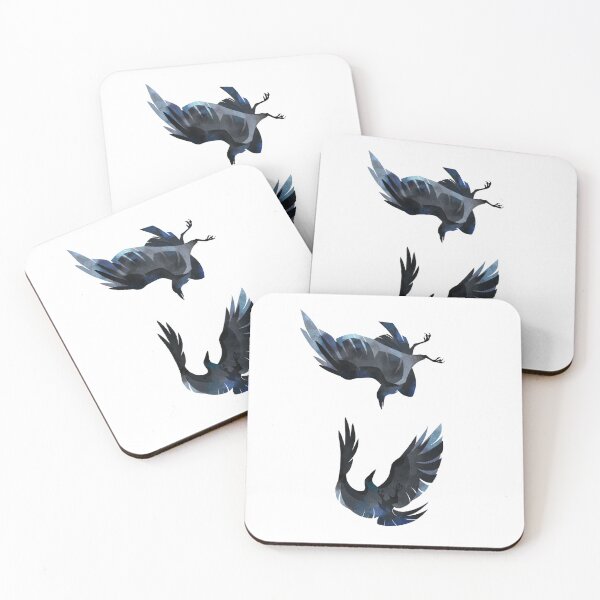 Item preview, Two Ravens Flying Together designed and sold by SarahBellumArt.