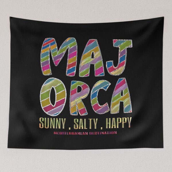 Item preview, Majorca, Majorca, sunny, salty, happy,  Balearic Islands, Spain, holiday designed and sold by FFelder.