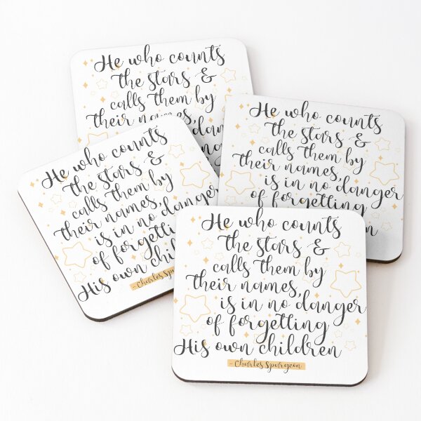 Item preview, Charles Spurgeon Quote, He Who Counts The Stars & Calls Them By Their Names, Is In No Danger Of Forgetting His Own Children designed and sold by honeypilled.