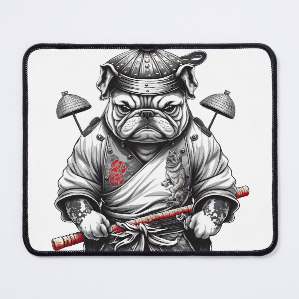 Item preview, English Bulldog Samurai Chef designed and sold by TexasBulldogs.