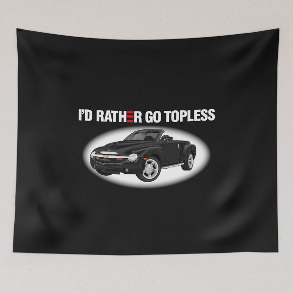 Item preview, 'I'd Rather Go Topless' for Dark Shirts designed and sold by Godby Studios, Inc..