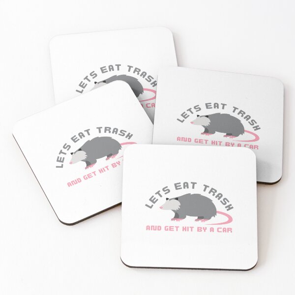 Item preview, Let's Eat Trash Get Hit By A Car, Funny Possum designed and sold by medben.