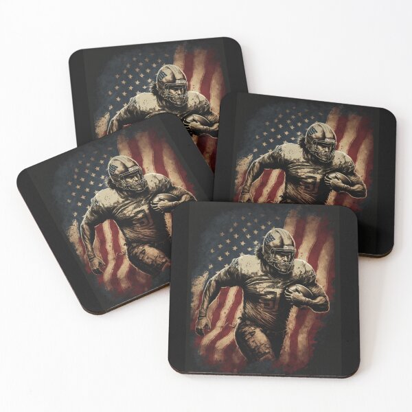 Item preview, American Football Player Usa Flag designed and sold by druckfun.