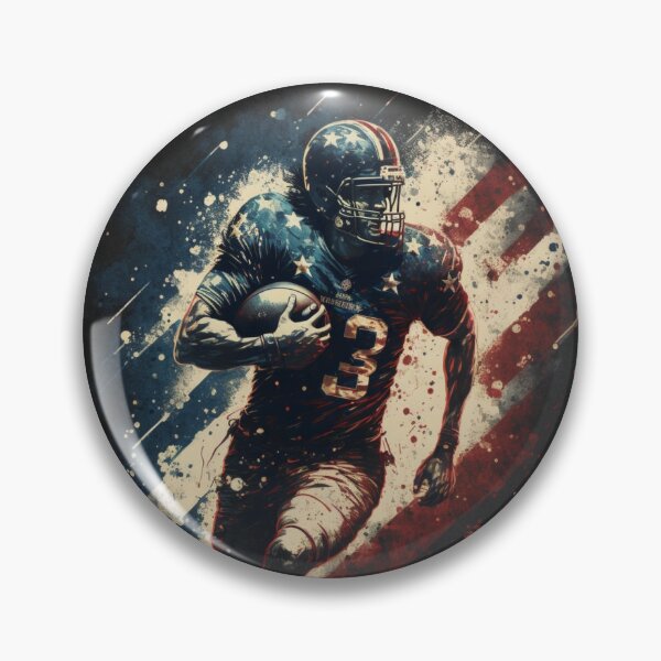 Item preview, American Football Player Usa Flag designed and sold by druckfun.