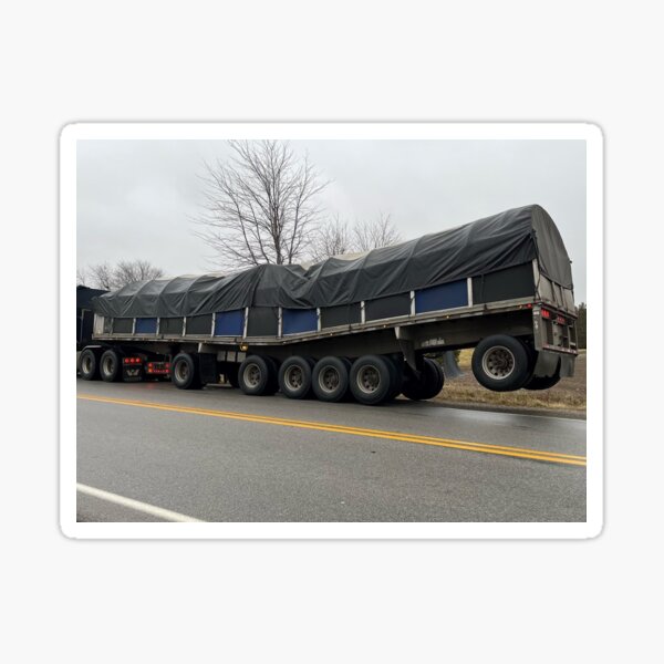 Item preview, Tractor trailer with bent trailer from being overloaded  designed and sold by Realpaulstewart.