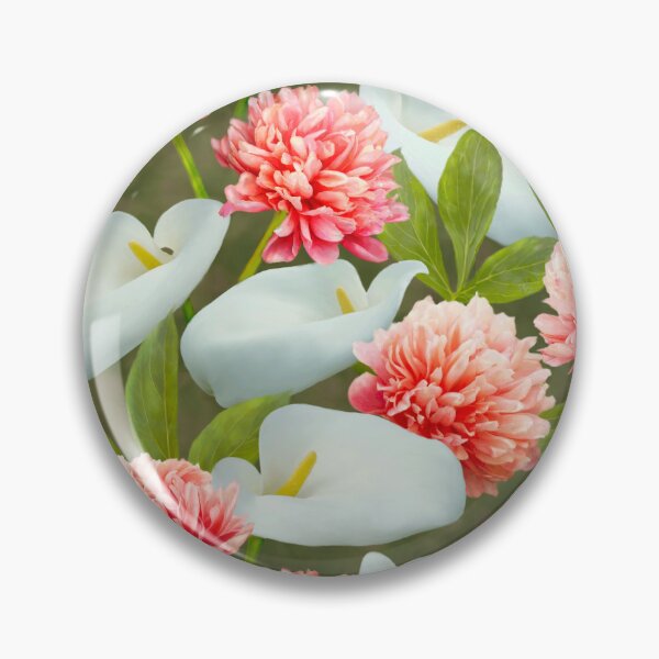 Item preview, Peony Calla Seamless  Pattern Design  designed and sold by Tina Veenstra.