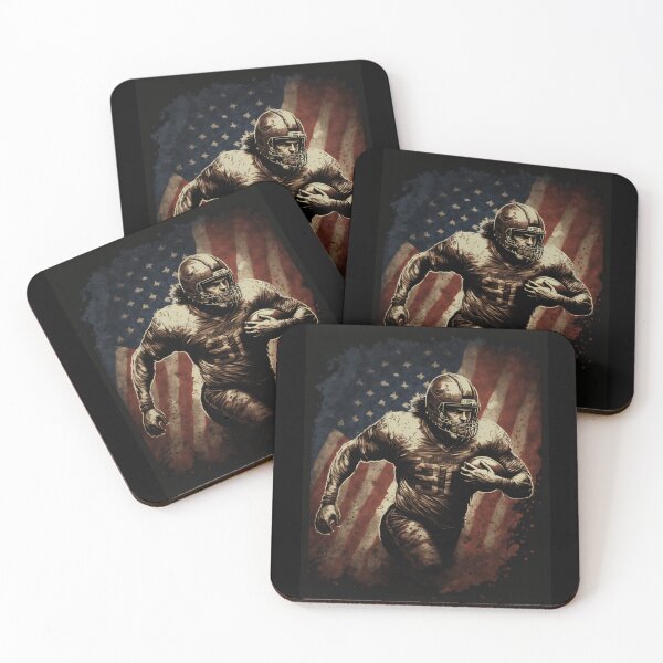 Item preview, American Football Player Usa Flag designed and sold by druckfun.