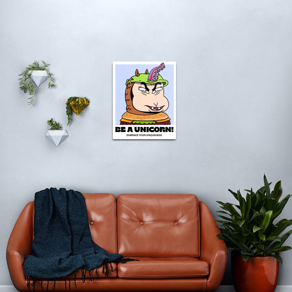Be a unicorn! embrace your uniqueness v30 Metal Print