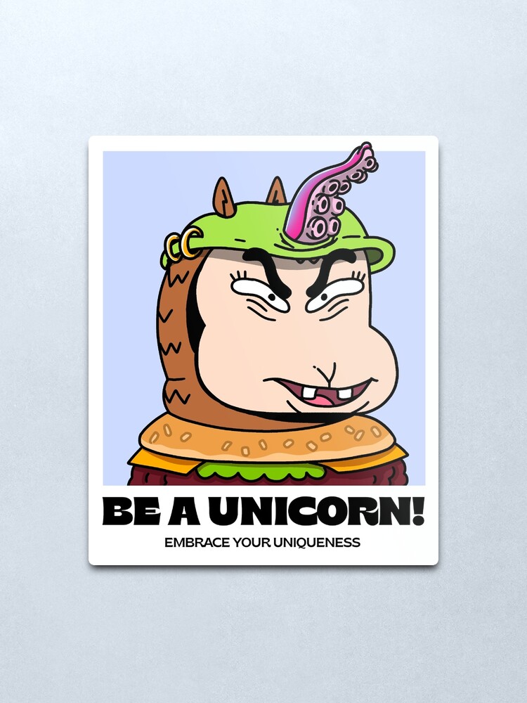 Alternate view of Be a unicorn! embrace your uniqueness v30 Metal Print