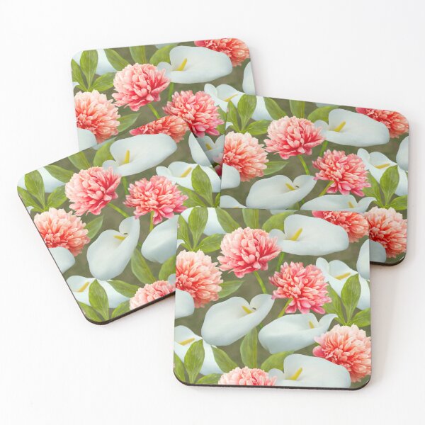 Item preview, Peony Calla Seamless  Pattern Design  designed and sold by Tina Veenstra.