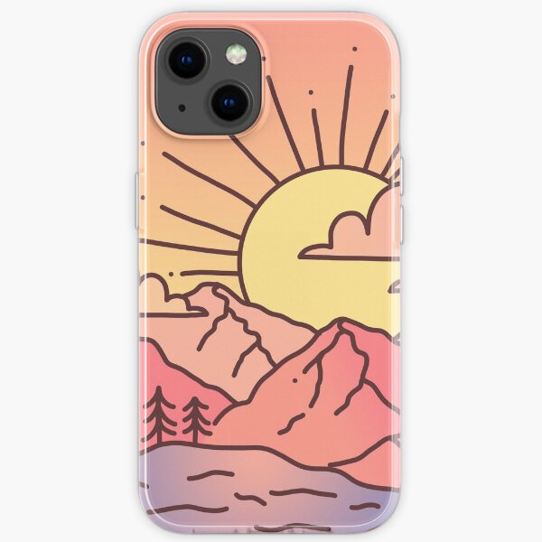 Sunset Mountains iPhone Soft Case